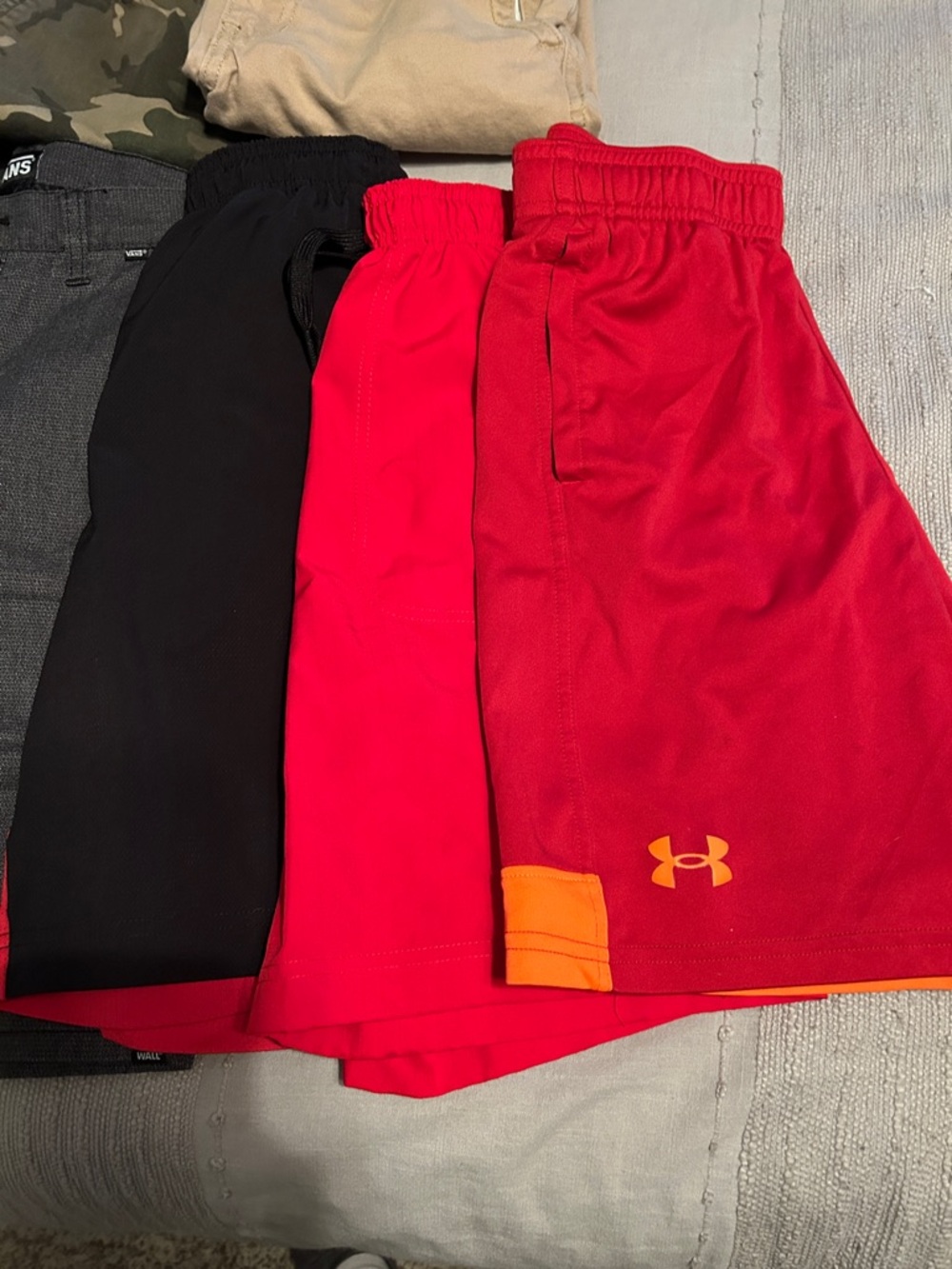 Old Navy Kids Shorts Lot - Red, Black, Gray, Tan, Camo gap Reebok vans 10/12 - Picture 2 of 16